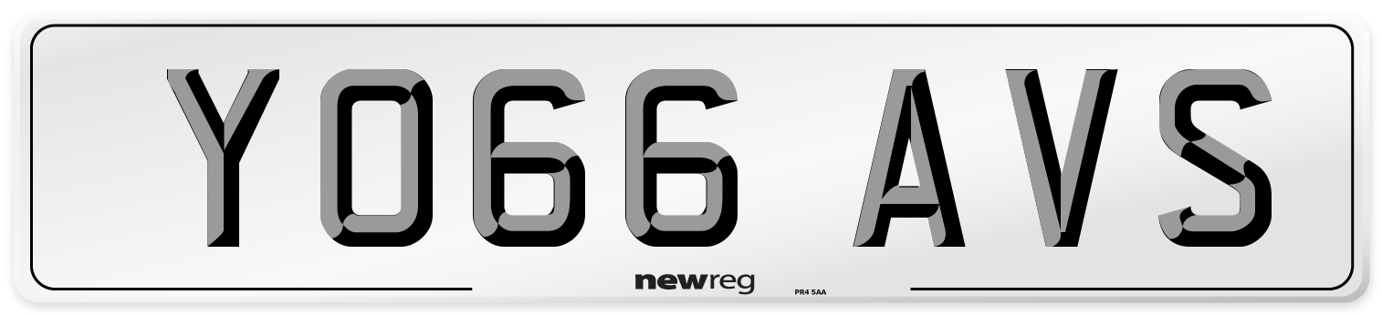 YO66 AVS Number Plate from New Reg